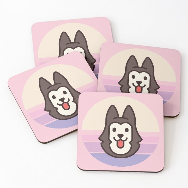 Item preview, Sunset Walk with my Siberian Husky designed and sold by PosterpartyCo.