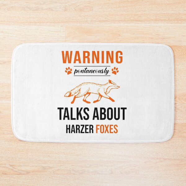 Item preview, WARNING SPONTANEOUSLY TALKS ABOUT HARZER FOXES BLACK designed and sold by keemo2o.