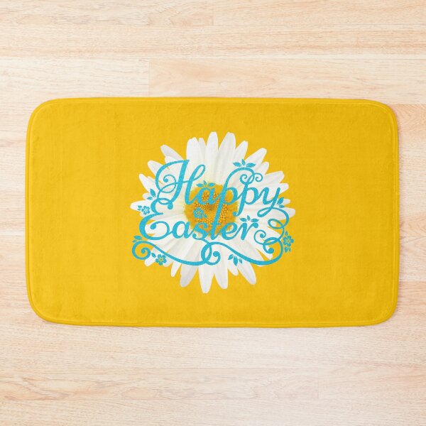Item preview, Happy Easter Daisy (Blue on Yellow) designed and sold by PawsitiveMum.