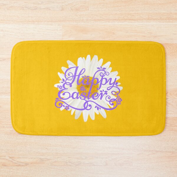 Item preview, Happy Easter Daisy (Purple on Yellow) designed and sold by PawsitiveMum.