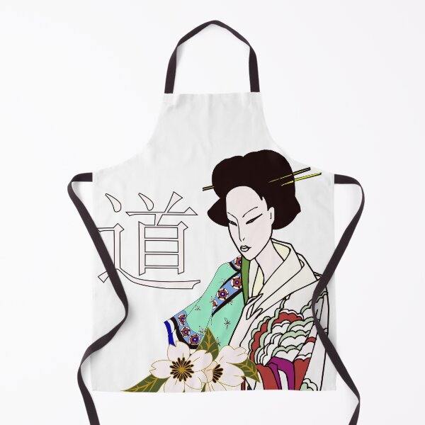 Item preview, JAPANESE ART WOMEN IN KIMONO BLACK/GRAY designed and sold by wildwhimsical.