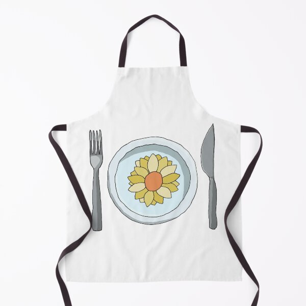 Item preview, Flowered Plate, Fork And Knife - Yellow designed and sold by Chubuter.