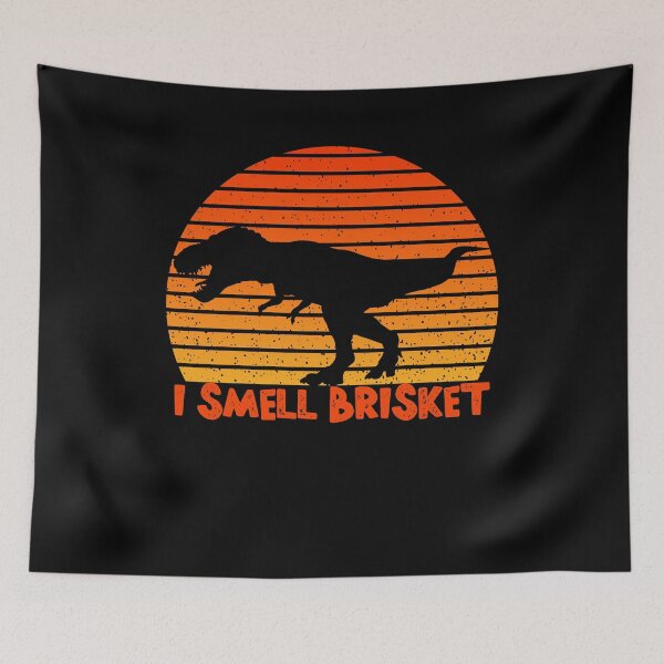 Item preview, BBQ Brisket T-Rex - I Smell Brisket Dinosaur Brisket Barbeque designed and sold by JasKei-Designs.