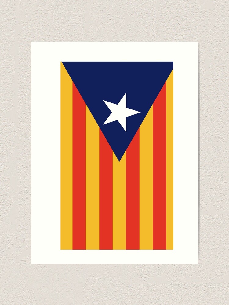 Visca Catalunya Flag Banner Art Print By Stoopiditees Redbubble
