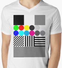 Extreme tone test pattern with colour Men's V-Neck T-Shirt