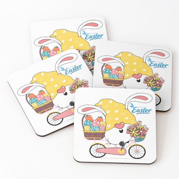 Item preview, Cute bunny gnome easter on easter egg bike  designed and sold by taogiauco.