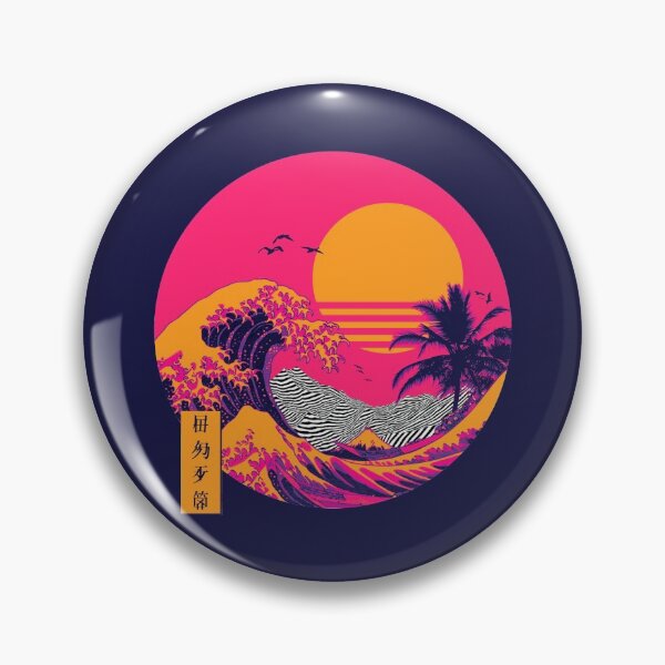 Item preview, 80s Sunset Great Wave designed and sold by exhozt.