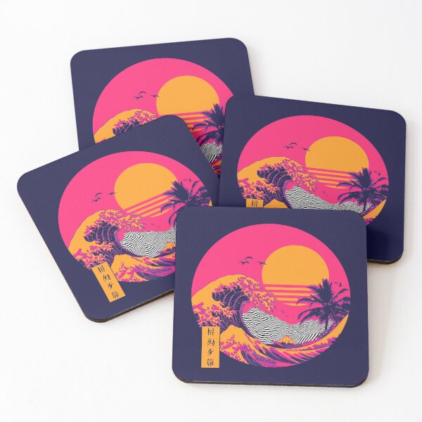 Item preview, 80s Sunset Great Wave designed and sold by exhozt.