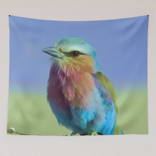 Item preview, Lilac Breasted Roller, beautiful pastel colored African bird. The Lilac Breasted little bird truly is magnificent, such a sweet and pretty bird with amazing pastel feathers. designed and sold by Orianah.