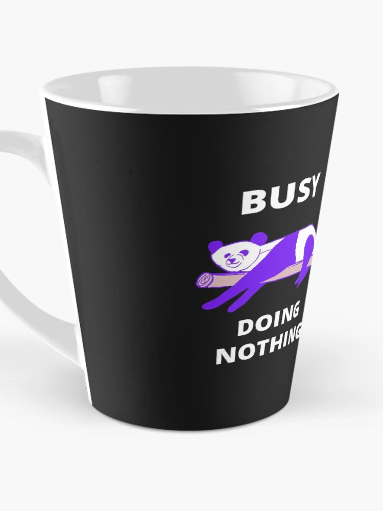 Thumbnail 3 of 4, Coffee Mug, Busy Doing Nothing Panda designed and sold by DesignsofNote.