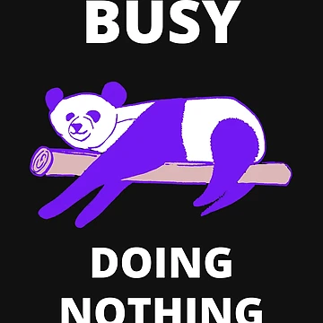 Artwork thumbnail, Busy Doing Nothing Panda  by DesignsofNote