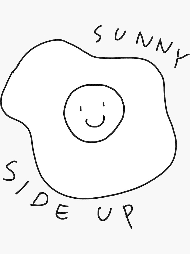 "sunny side up" Sticker by sunnywinehouse Redbubble