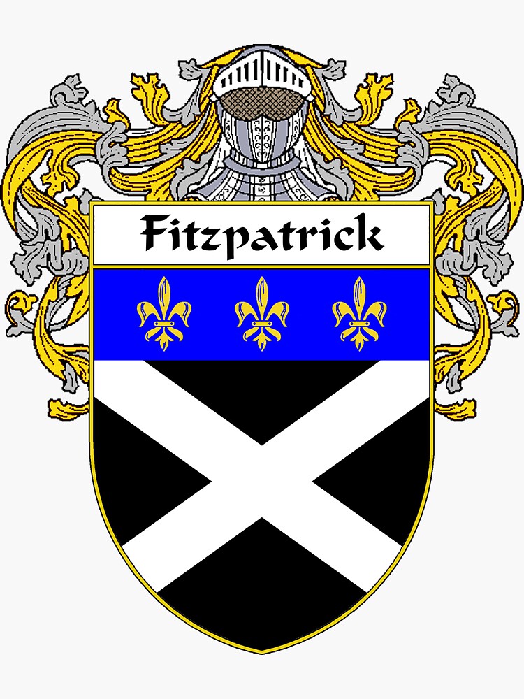 "Fitzpatrick Coat Of Arms/Family Crest" Sticker For Sale By IrishArms ...