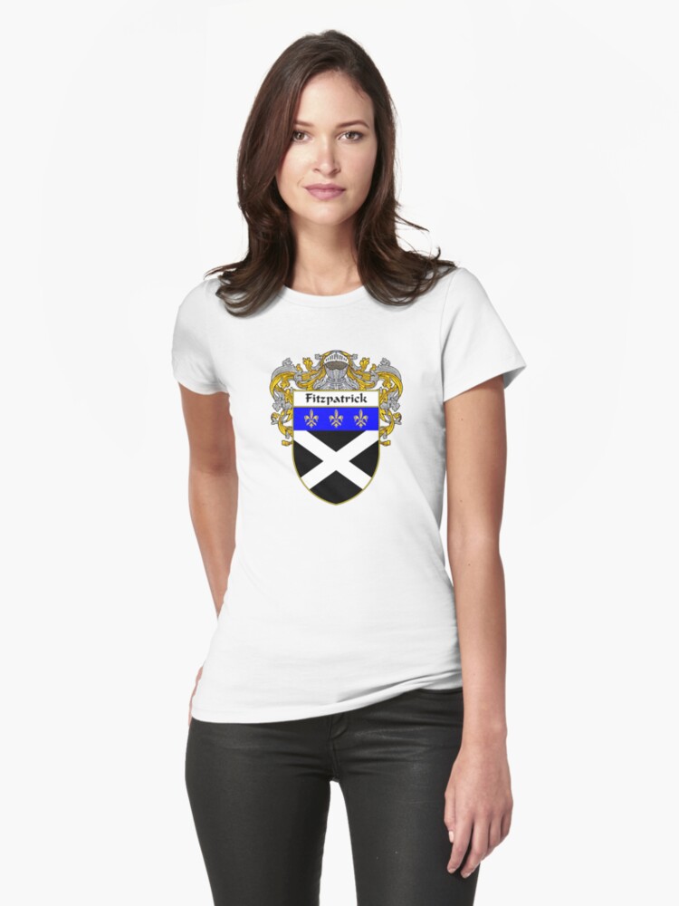 "Fitzpatrick Coat Of Arms/Family Crest" Womens T-Shirt By IrishArms ...