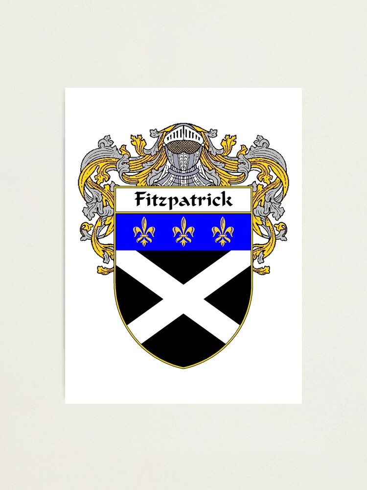 "Fitzpatrick Coat Of Arms/Family Crest" Photographic Print For Sale By ...