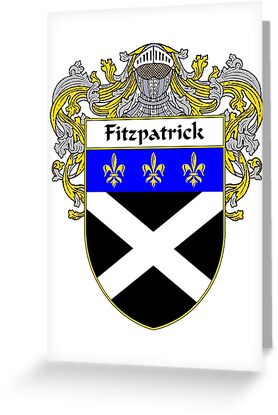 "Fitzpatrick Coat Of Arms/Family Crest" Greeting Cards By William ...