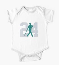 Body de manga corta para bebé The Kid (Teal y gris)