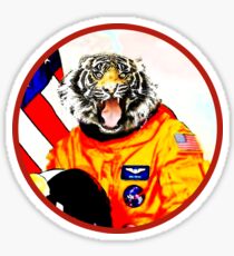 Astronaut Tiger Sticker
