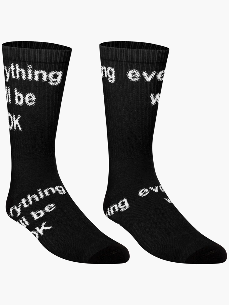 Thumbnail 3 of 5, Socks, Everything will be OK designed and sold by DesignsofNote.