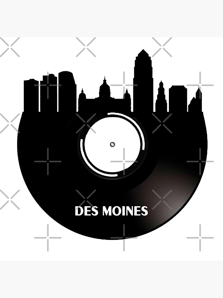 "Des Moines Vinyl" Poster for Sale by danielfgf Redbubble