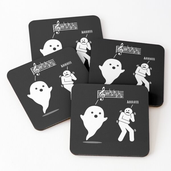 Artikelvorschau, Unheimliche Musiktheorie Ghost Saying Boo Lustiger Musiker Lehrer Wortspiel entworfen und verkauft von PayoutStream.