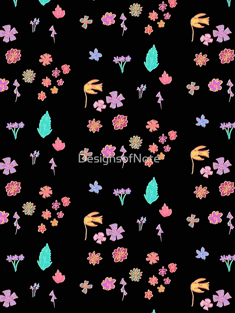 Thumbnail 4 of 4, Graphic T-Shirt, Flower Seamless Pattern designed and sold by DesignsofNote.