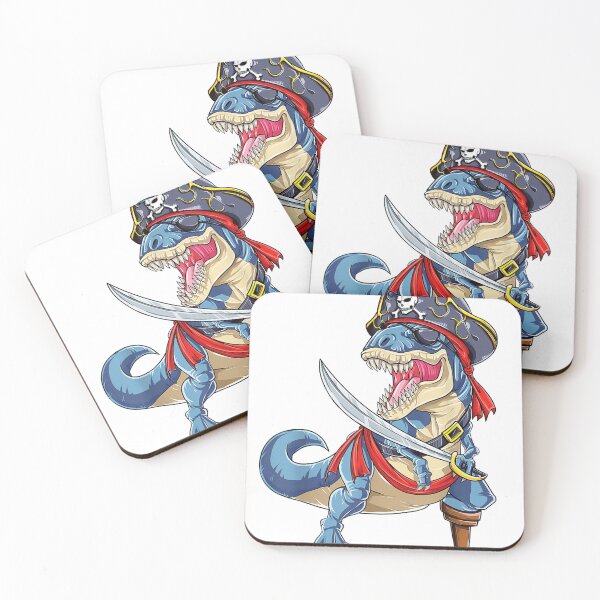 Item preview, Dinosaur T rex Pirate  Jolly Roger Halloween Gifts  designed and sold by nglinh70988.