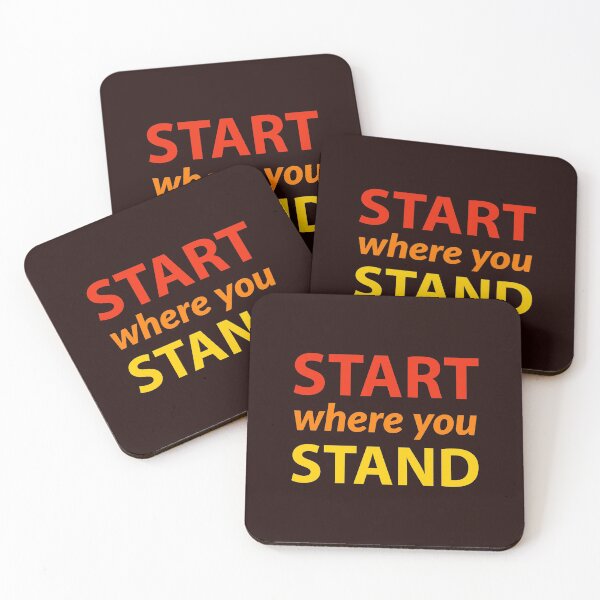 Item preview, Inspirational. Motivational quote. start where you stand designed and sold by efenem.