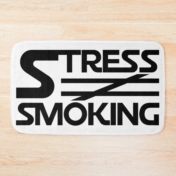 Item preview, "Stress is not the reason for smoking", STRESS is NOT Equal to Smoking Black  designed and sold by Moyanana.