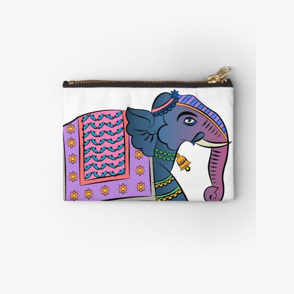 Item preview, Elephant rendered in Pichwai style. Indian folk art. designed and sold by Gurunath Bhadekar.