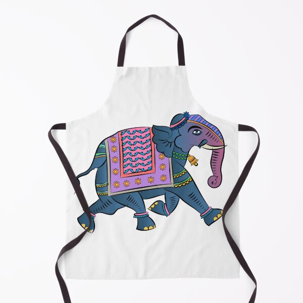 Item preview, Elephant rendered in Pichwai style. Indian folk art. designed and sold by Gurunath Bhadekar.