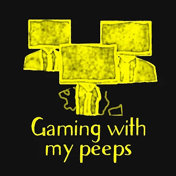 Artwork thumbnail, Gaming with my Peeps by DesignsofNote