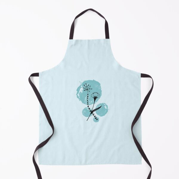Item preview, Simplistic Aqua Flowers designed and sold by Winter Harvey.
