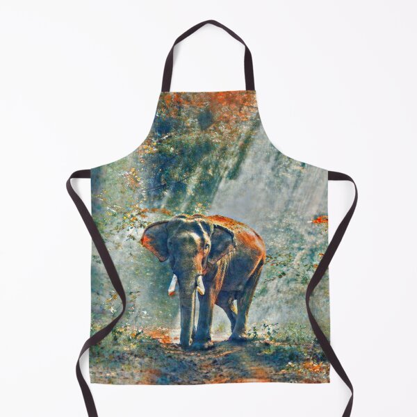 Item preview, adult elephant in the jungle, vintage style designed and sold by crea-homedesign.