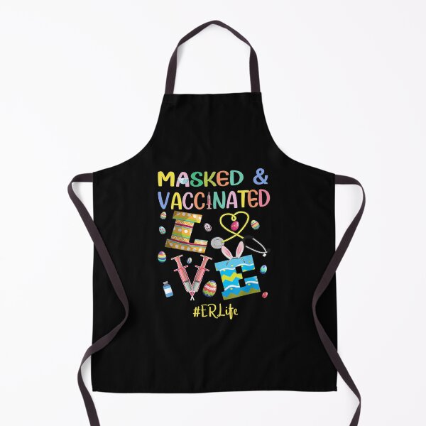 Item preview, Masked & Vaccinated LOVE ER, ER Nurse Funny Definition Way Cooler Humorous Meaning Emergency room Nurse Day Week Gifts Idea designed and sold by codyemantai.