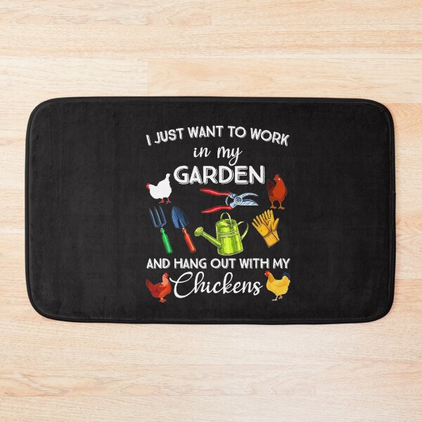 Item preview, I Just Want To Work In My Garden And Hangout With Chickens designed and sold by nglinh70988.