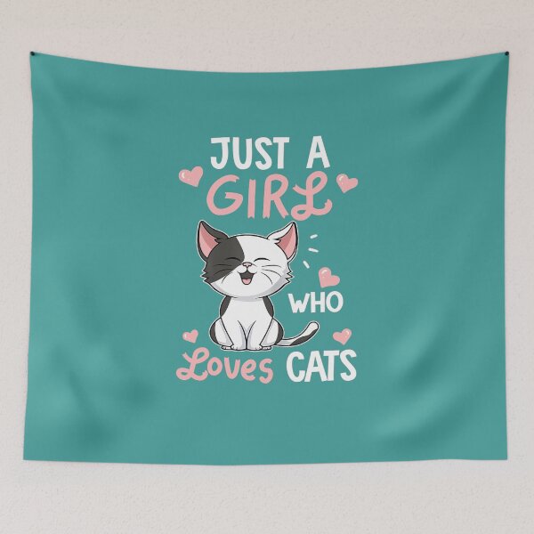 Aperçu de l'œuvre Juste une fille qui aime les chats Cadeaux mignons pour amoureux des chats créée et vendue par nglinh70988.