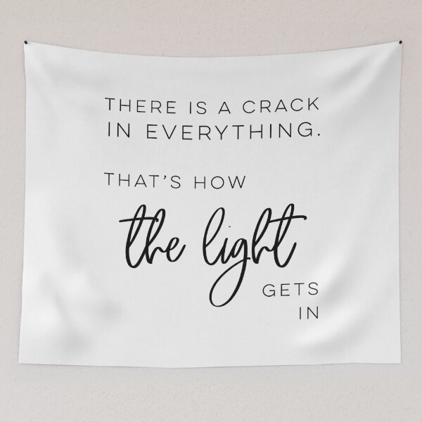 Item preview, There Is A Crack In Everything designed and sold by wisemagpie.