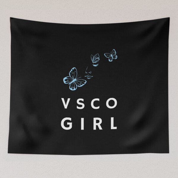 Item preview, VSCO GIRL new trending light blue cute butterfly design 2021 designed and sold by TeenLake.