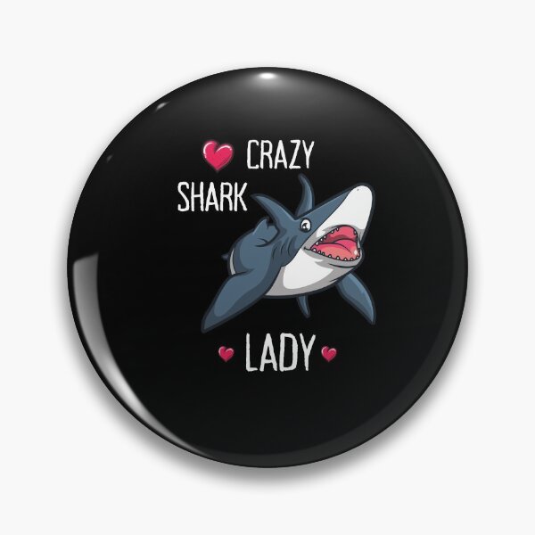 Item preview, Crazy Shark Lady - Cool And Funny Gift For Shark Lovers designed and sold by anassrida.