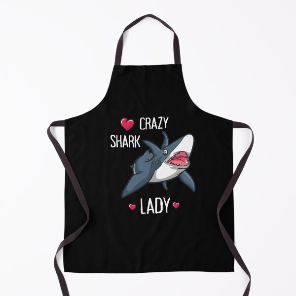 Item preview, Crazy Shark Lady - Cool And Funny Gift For Shark Lovers designed and sold by anassrida.