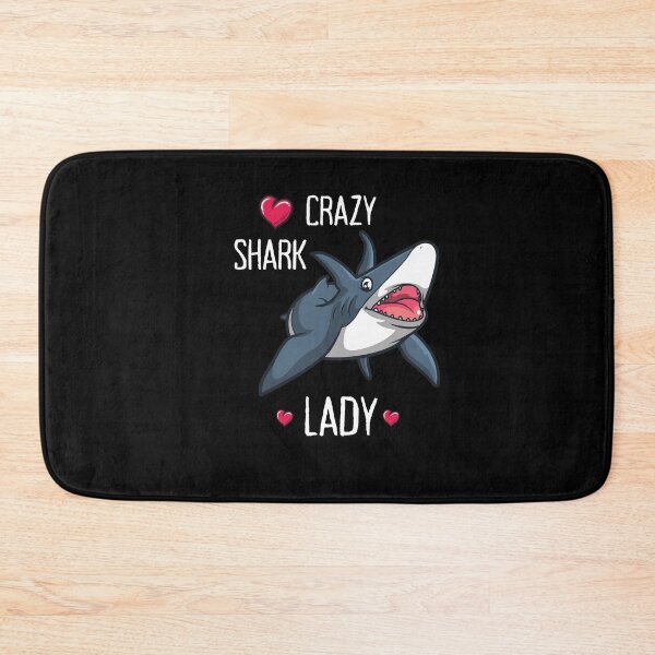 Item preview, Crazy Shark Lady - Cool And Funny Gift For Shark Lovers designed and sold by anassrida.