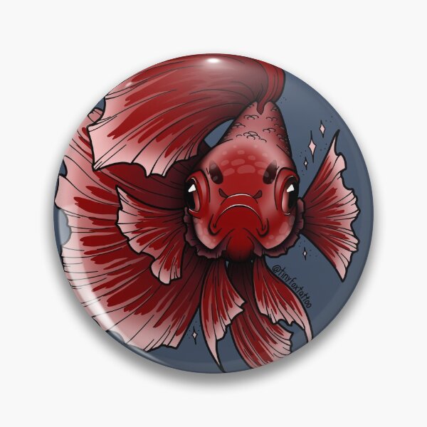Item preview, angry betta designed and sold by tinyfoxtattoo.