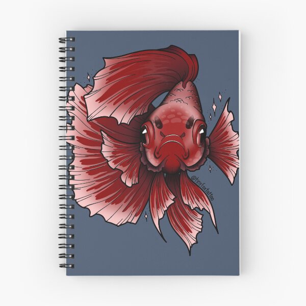 Item preview, angry betta designed and sold by tinyfoxtattoo.