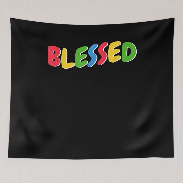 Item preview, Blessed Colorful Lettering Streetwear  designed and sold by servantdep.