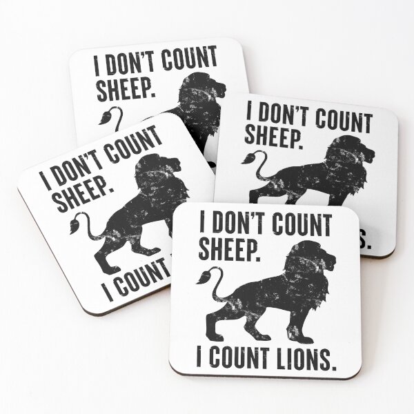 Item preview, I Don't Count Sheep, I Count Lions designed and sold by FuntasticDez.