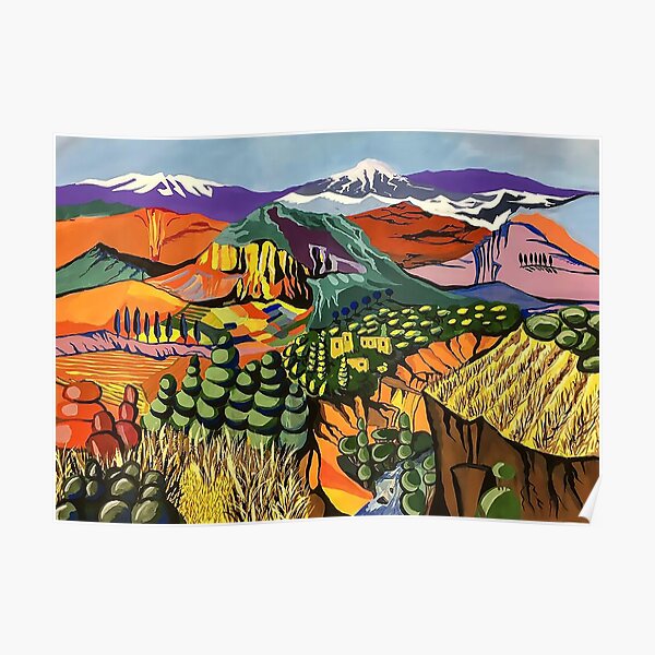 Landscape by Martiros Sarian Poster