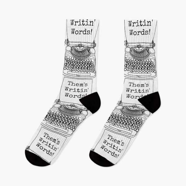 Item preview, Funny Writer Author Novelist Them's Writin' Words Typewriter designed and sold by GrandeDuc.