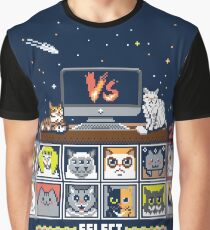 Internet Cat Fight Graphic T-Shirt