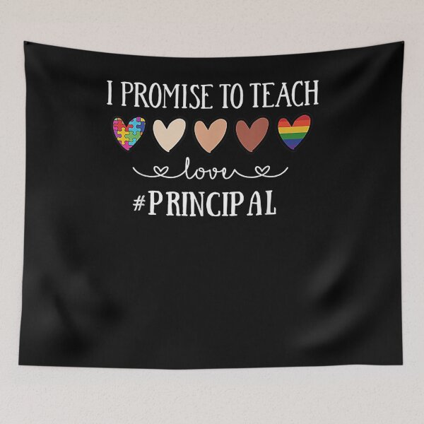 Item preview, I Promise To Teach Love Principal Heart  designed and sold by fishingcat19.